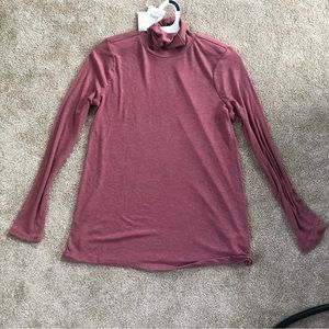 Dusty Rose The Nines by Hatch Turtleneck Top